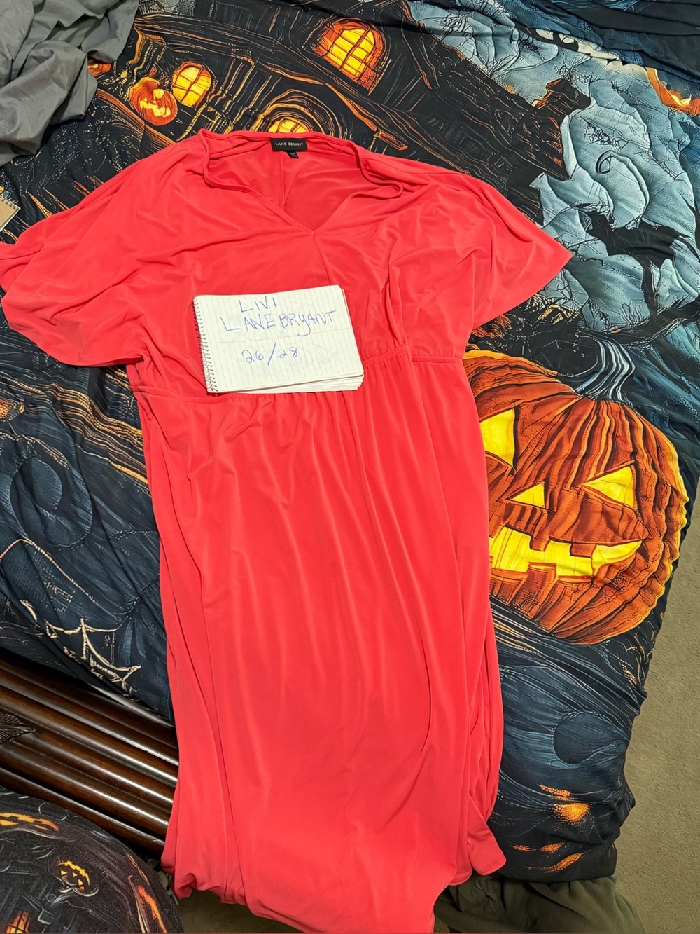 Red Maternity/Nursing Nightgown by